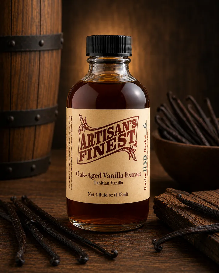 Artisan's Finest Oak Aged Vanilla Extract bottle