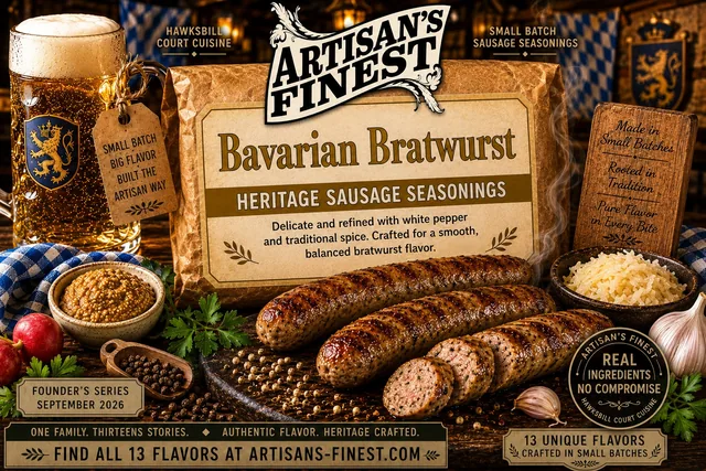 Artisan's Finest Bavarian Bratwurst sausage seasoning