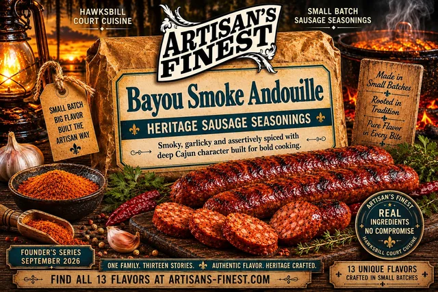Artisan's Finest Bayou Smoke Andouille sausage seasoning