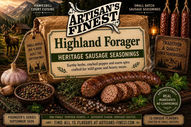 Artisan's Finest Highland Forager sausage seasoning