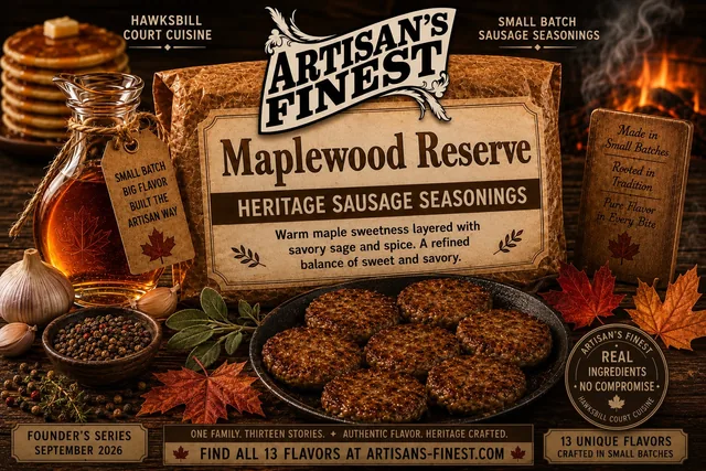Artisan's Finest Maplewood Reserve sausage seasoning