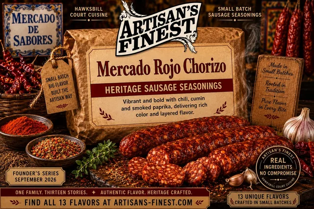Artisan's Finest Mercado Rojo Chorizo sausage seasoning